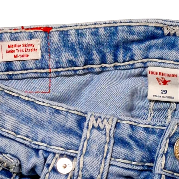 True Religion Light Blue Women Jeans - Picture 9 of 11